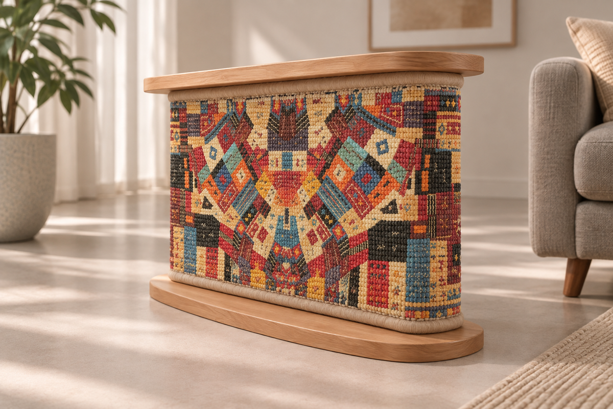 Heritage sofa corner cat scratcher front view