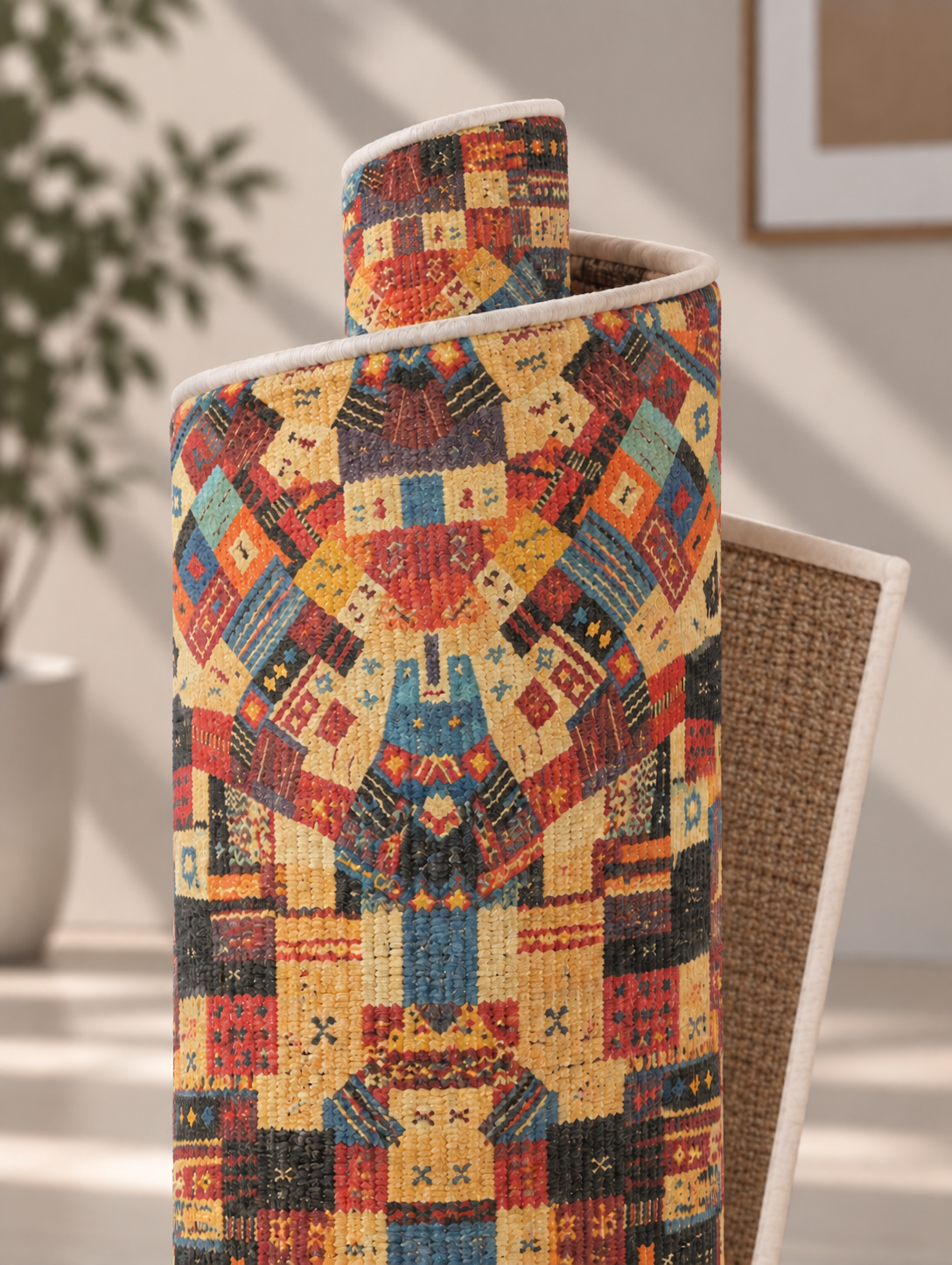 Heritage patterned woven replacement mat
